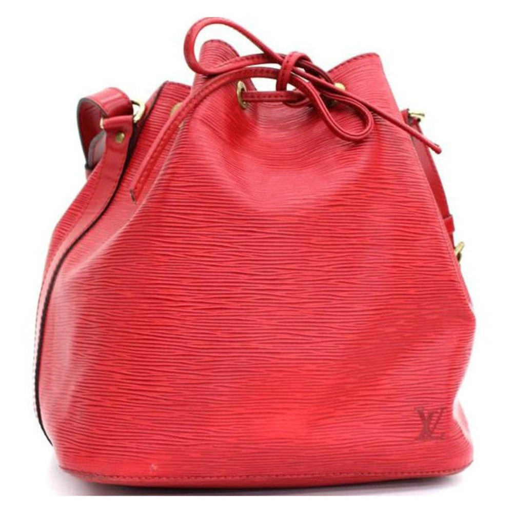 Louis Vuitton Epi Noe Shoulder Bag Red Hobo